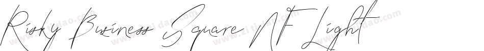 Risky Business Square NF Light字体转换